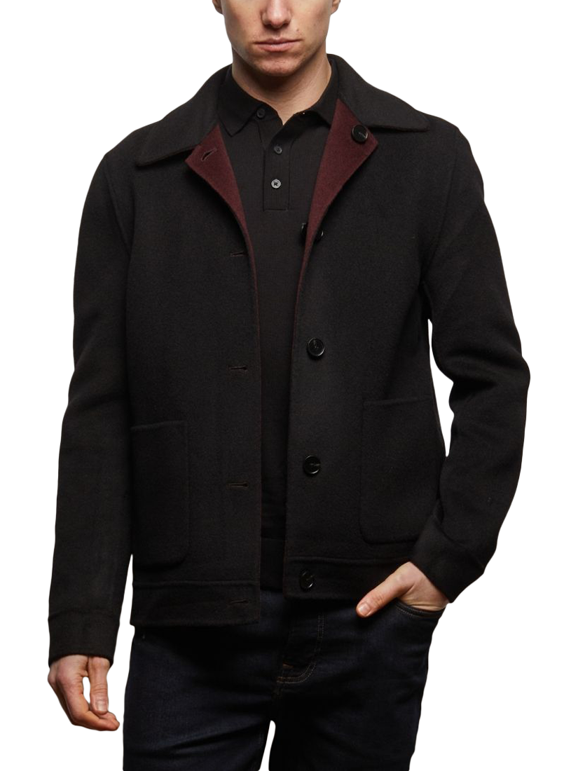 Product image 2 of 10, which shows Guards London Irish Two-In-One Harrington Jacket, Wine Black, XS Reg