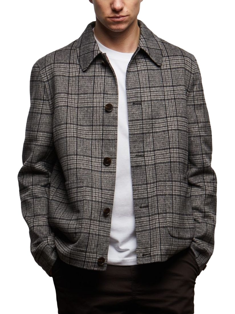 Product image 1 of 8, which shows Guards London Scots Reversible Harrington Jacket, Black, XS Reg