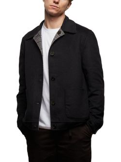 Guards London Scots Reversible Harrington Jacket, Black - view 2, Black