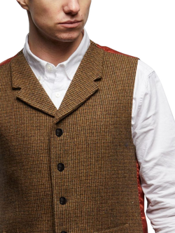 Guards London Sherwood Wool Waiscoat - view 2, Chest Brown