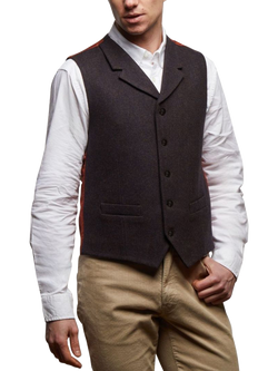 Guards London Sherwood Wool Waiscoat, Navy