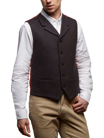 Guards London Sherwood Wool Waiscoat, Navy