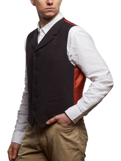 Guards London Sherwood Wool Waiscoat - view 2, Navy