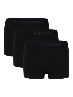Modibodi Teen Hipster Shorts Period Knickers, Moderate Absorbency, Black, Black