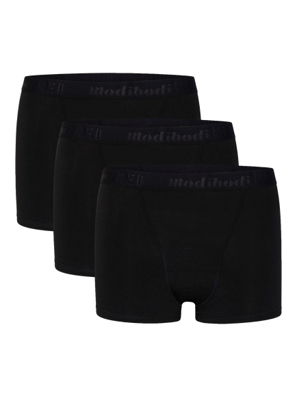 Modibodi Teen Hipster Shorts Period Knickers, Moderate Absorbency, Black, Black
