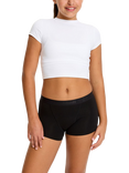 Modibodi Teen Hipster Shorts Period Knickers, Moderate Absorbency, Black