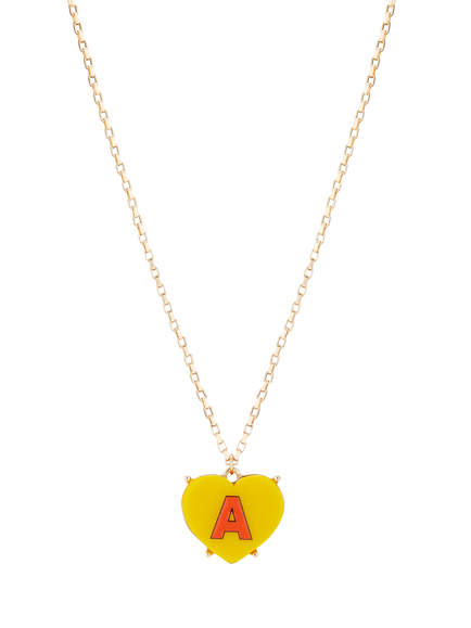 Stych Kids' Sweet Initial Pendant Necklace, A