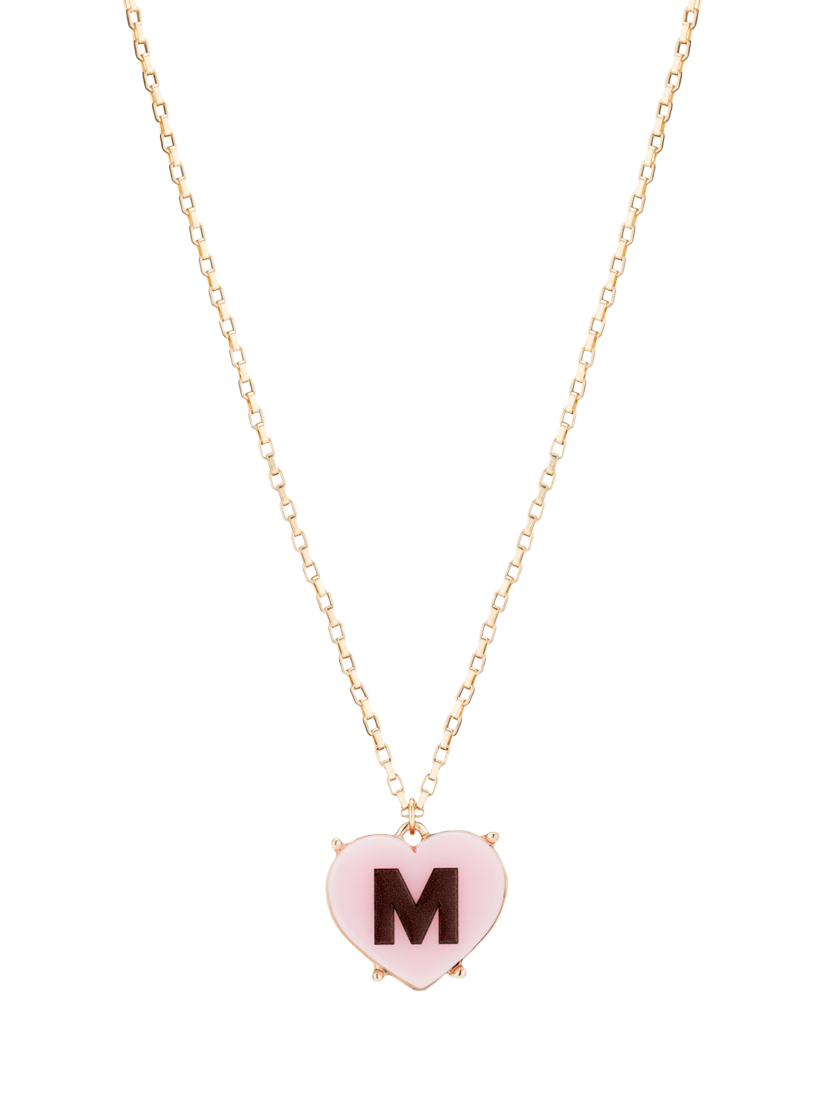 Product image 1 of 1, which shows Stych Kids' Sweet Initial Pendant Necklace, Letter M