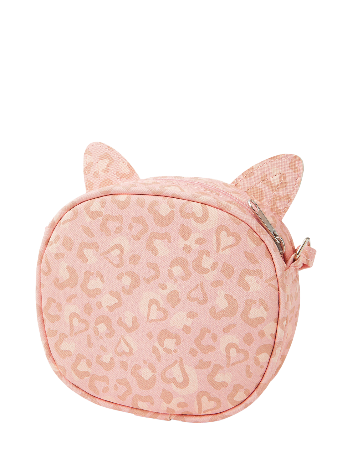 Product image 2 of 4, which shows Angels by Accessorize Kids' Sequin Cat Crossbody Bag, Pink