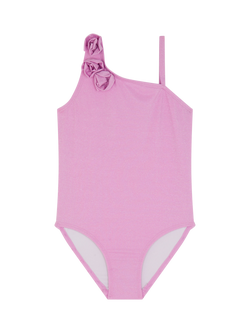 Angels by Accessorize Kids' Sparkle Corsage Swimsuit, Lilac - view 2, Lilac