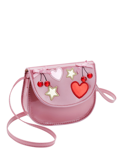 Stych Kids' Cherry Gem Patent Bag, Pink, Pink