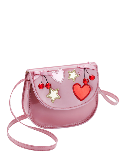 Stych Kids' Cherry Gem Patent Bag, Pink, Pink