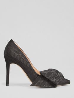 L.K.Bennett Vivi Bow Court Shoes, Black, Black