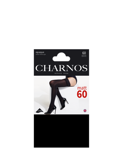 Charnos 60 Denier Opaque Matt Hold Ups, Black - view 2, Black