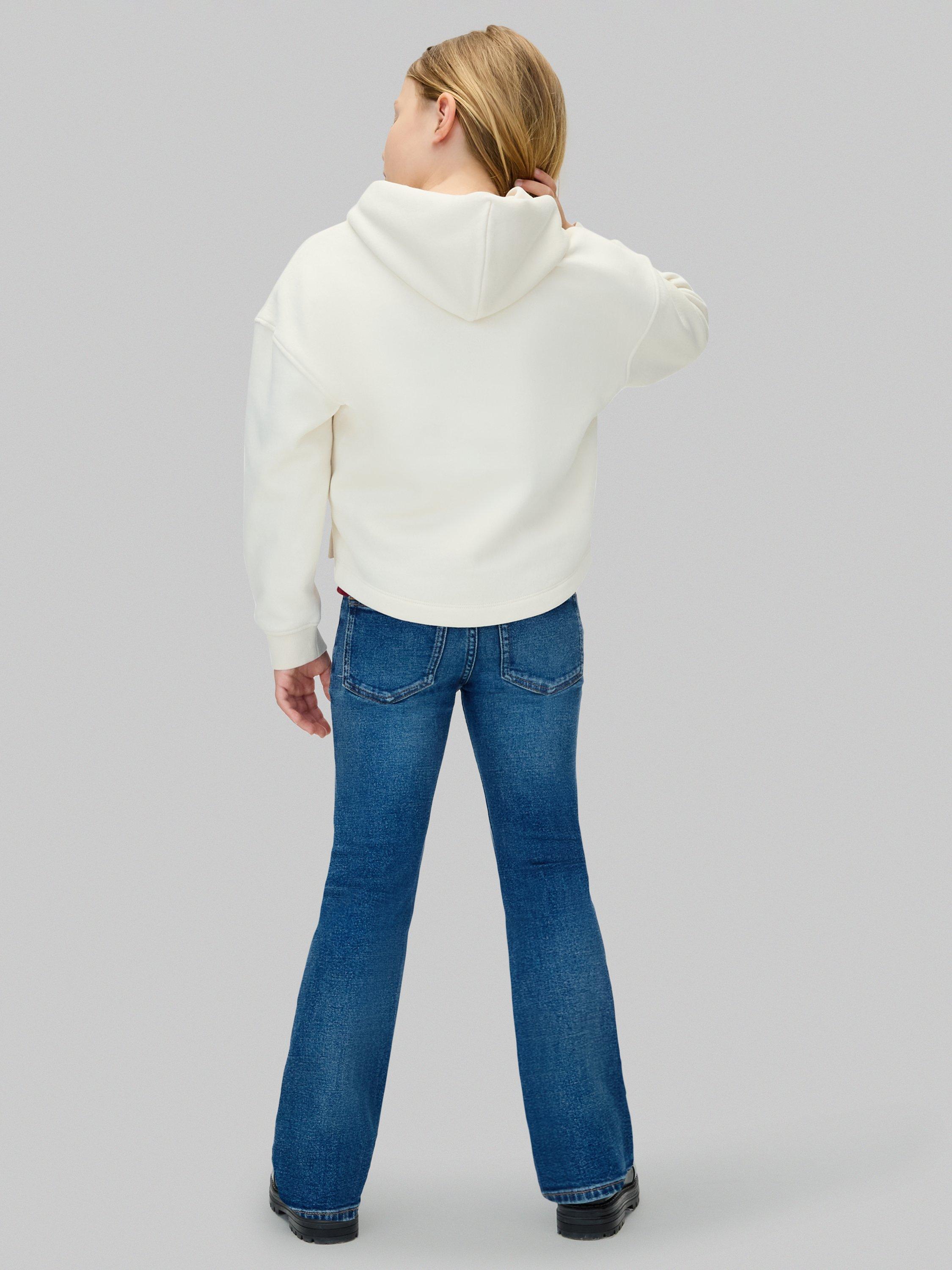 Product image 2 of 6, which shows Calvin Klein Kids' Flare Jeans, Dark Blue, 12 years