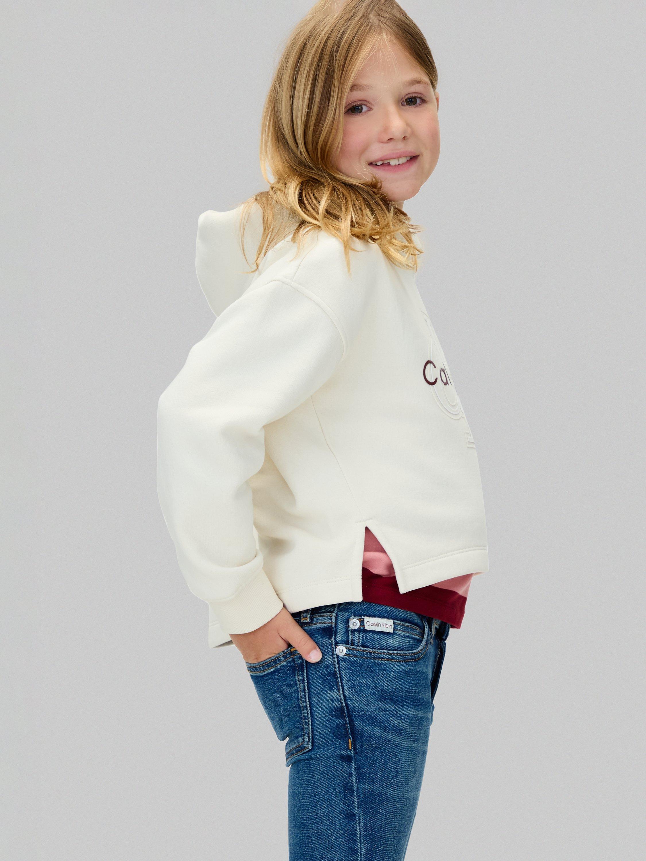 Product image 5 of 6, which shows Calvin Klein Kids' Flare Jeans, Dark Blue, 12 years