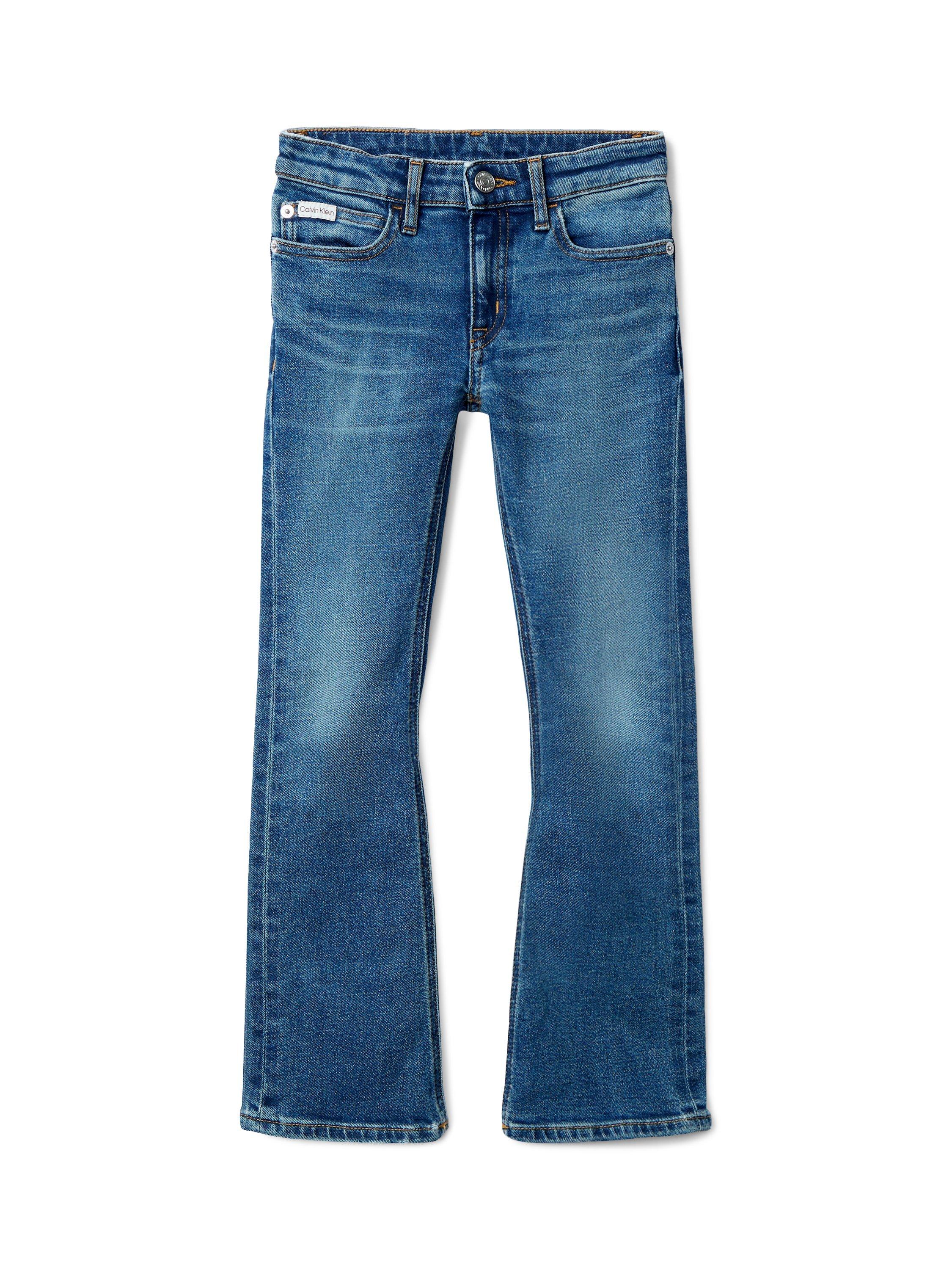 Product image 6 of 6, which shows Calvin Klein Kids' Flare Jeans, Dark Blue, 12 years