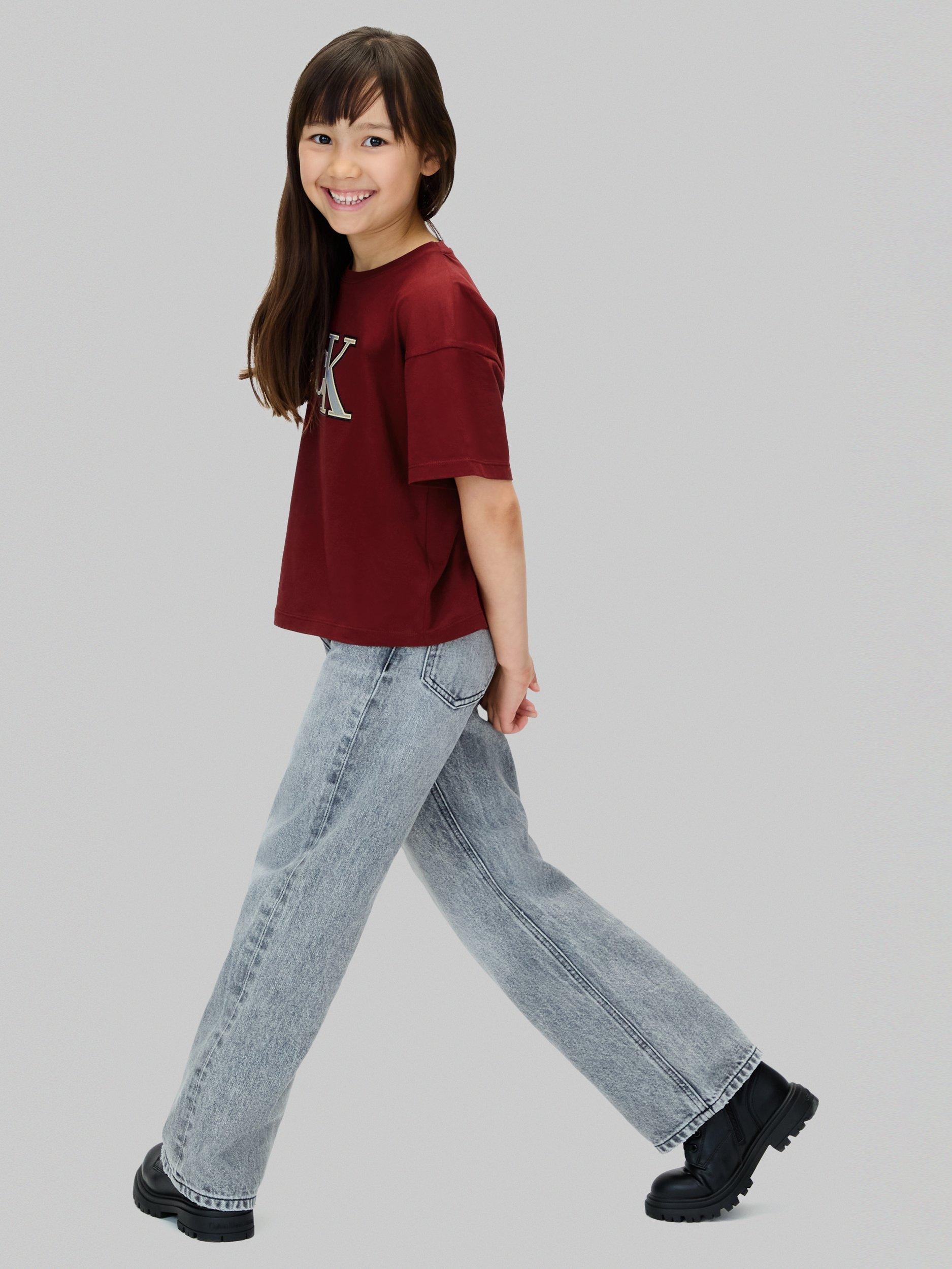 Product image 4 of 6, which shows Calvin Klein Kids' CK T-Shirt, Raspberry Chocolate, 4 years