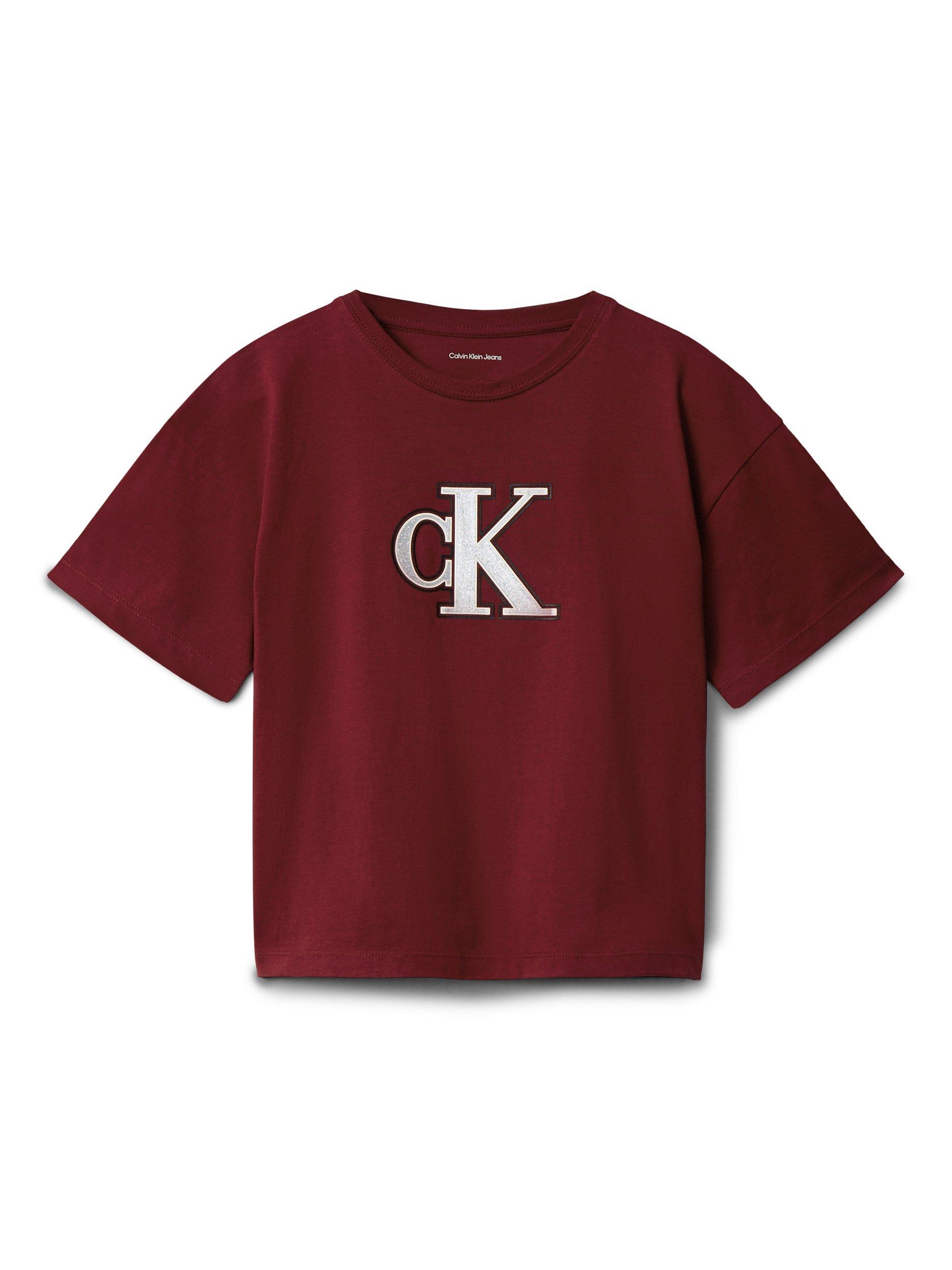 Product image 6 of 6, which shows Calvin Klein Kids' CK T-Shirt, Raspberry Chocolate, 4 years