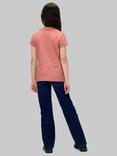 Calvin Klein Kids' Script Logo T-Shirt, Brandied Apricot