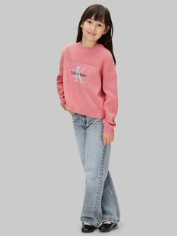 Calvin Klein Kids' Logo Jumper, Brandied Apricot, Brandied Apricot