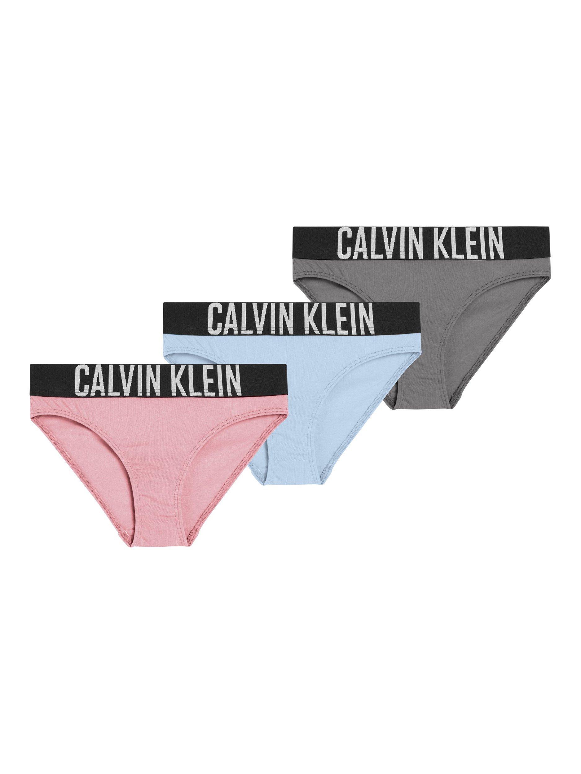 Product image 1 of 1, which shows Calvin Klein Kids' Bikini Briefs, Pack of 3, Multi, 8-10 years