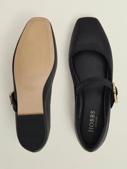 Hobbs Clara Leather Mary Janes, Black - view 2, Black