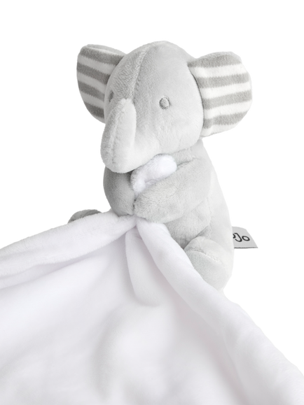 JoJo Maman Bébé Baby Born In 2026 Elephant Comforter, Grey - view 2, Grey