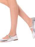 Paradox London Parisienne Wide Fit Mary Jane Shoes, Silver