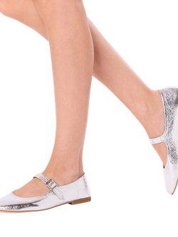 Paradox London Parisienne Wide Fit Mary Jane Shoes - view 2, Silver