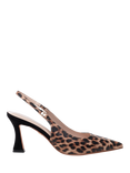 Paradox London Chantelle Slingback Court Shoes, Leopard