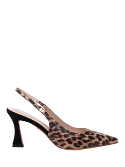 Paradox London Chantelle Slingback Court Shoes, Leopard, Leopard