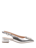 Paradox London Fortune Wide Fit Embellished Court Shoes, Silver