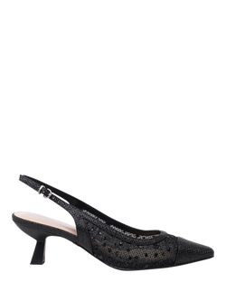 Paradox London Tamsin Kitten Heel Court Shoes, Black