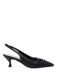 Paradox London Tegan Kitten Heel Slingback Court Shoes, Black