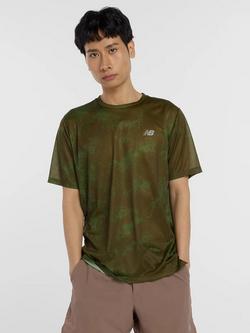 New Balance Athletics Printed T-Shirt, Woodland, Woodland