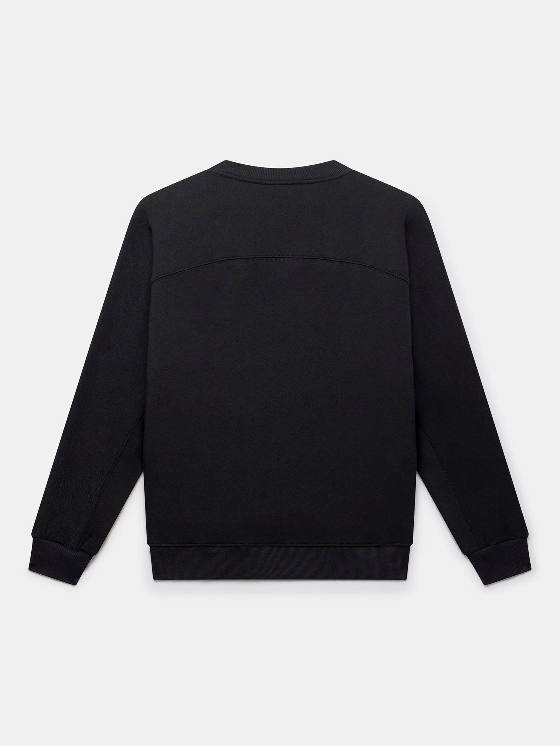 Product image 8 of 8, which shows Mint Velvet Forever Weekend Slogan Sweatshirt, Black/Multi, XL