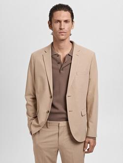 Mango Paris Super Slim Fit Blazer, Light Beige