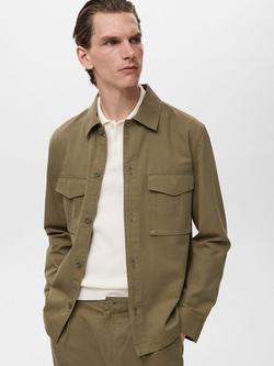 Mango Alicudi Shacket, Khaki