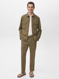 Mango Alicudi Shacket - view 2, Khaki