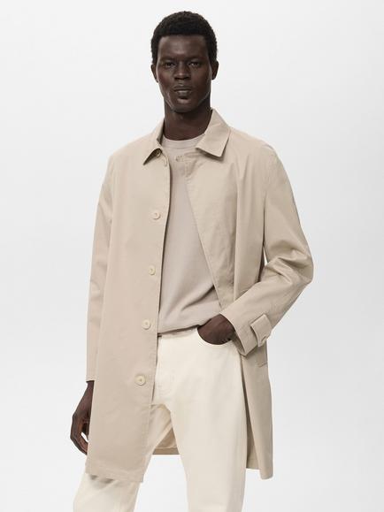 Mango Chayton Parka Jacket, Natural Beige, Natural Beige
