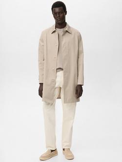 Mango Chayton Parka Jacket, Natural Beige - view 2, Natural Beige