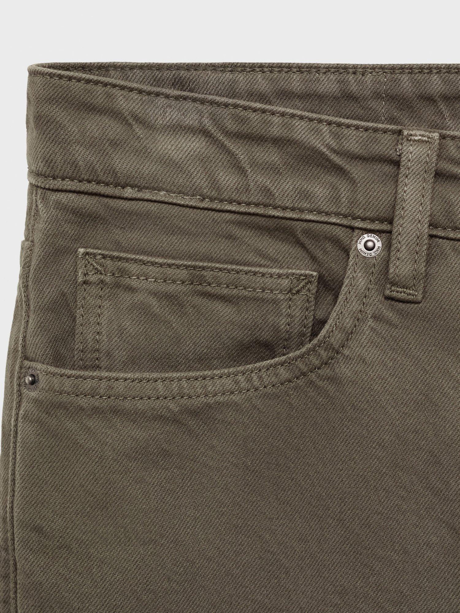 Product image 5 of 8, which shows Mango Benc Straight Fit Jeans, Dark Green, 31