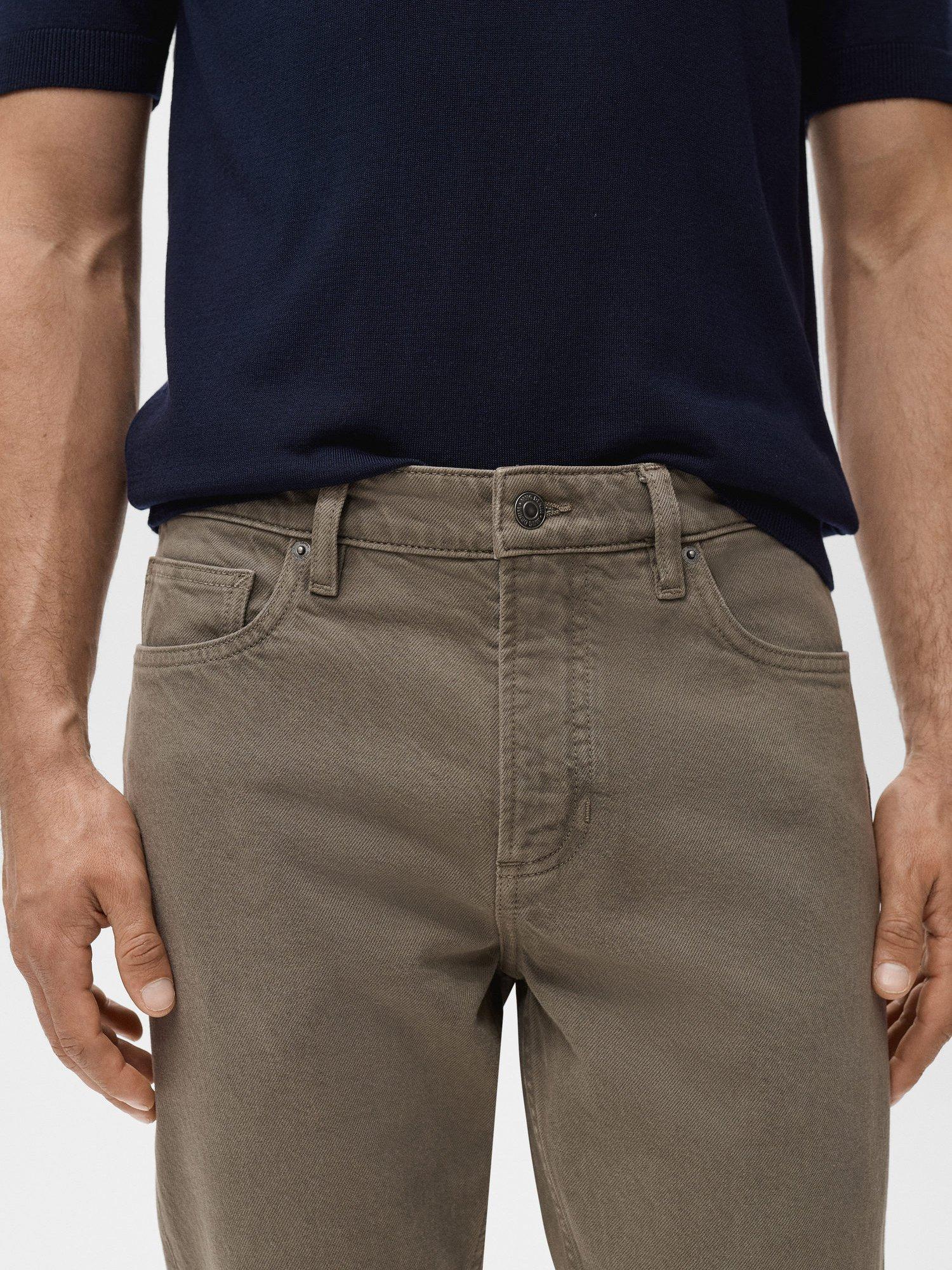 Product image 6 of 8, which shows Mango Benc Straight Fit Jeans, Dark Green, 31