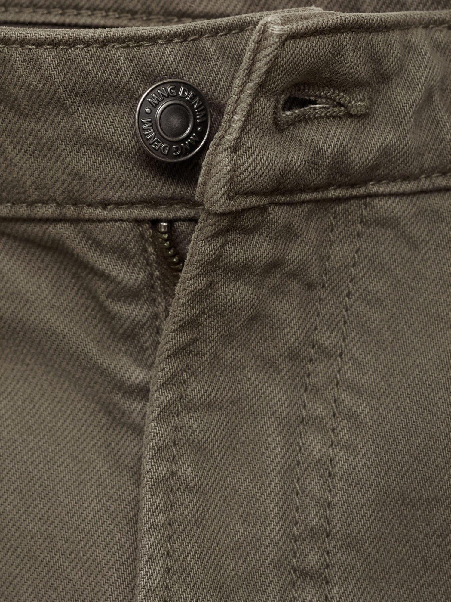 Product image 8 of 8, which shows Mango Benc Straight Fit Jeans, Dark Green, 31