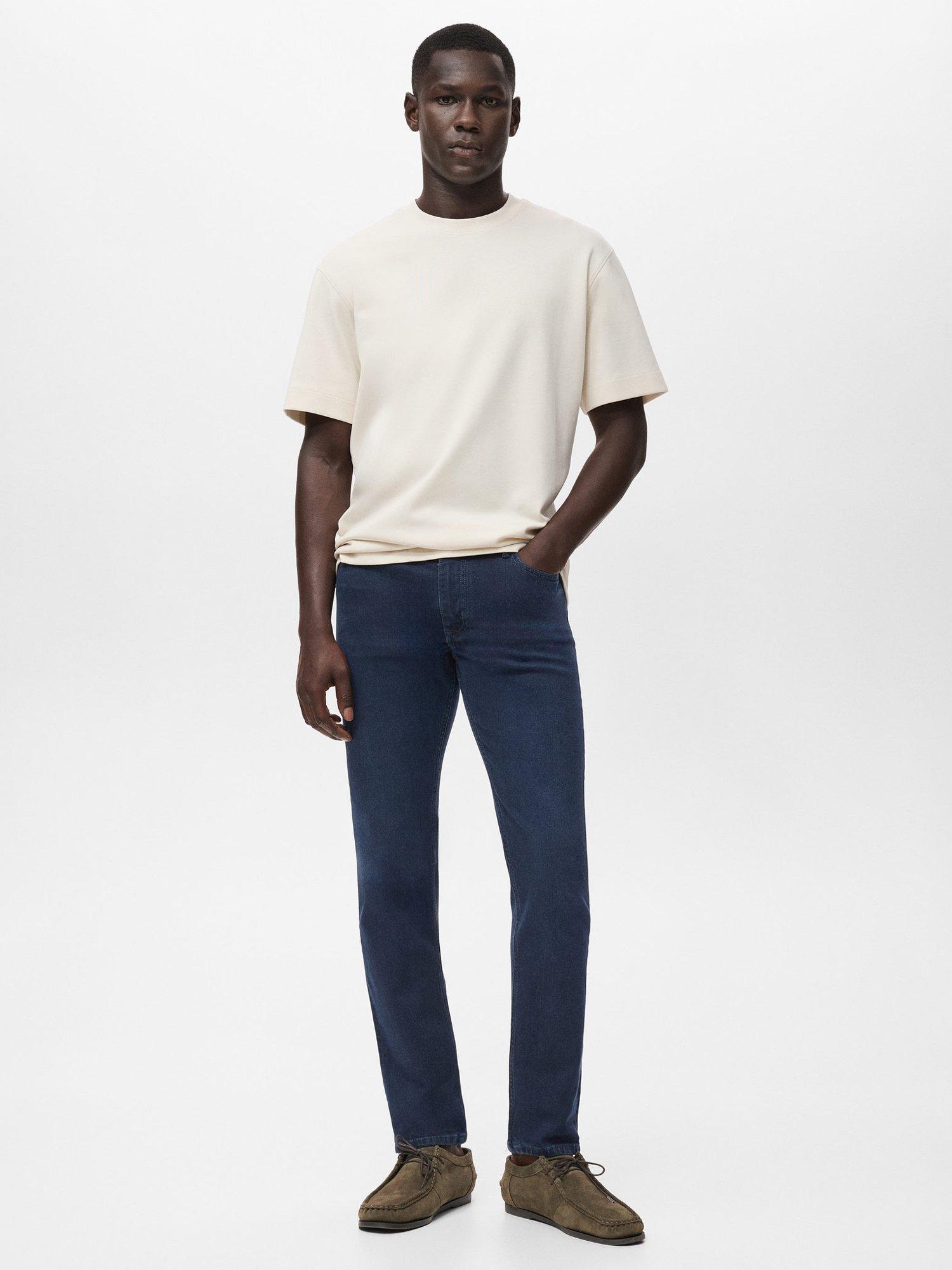Product image 2 of 8, which shows Mango Jan Slim Fit Jeans, Mid Blue, 31