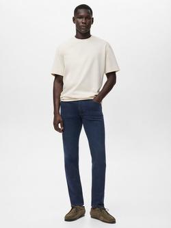 Mango Jan Slim Fit Jeans, Mid Blue - view 2, Mid Blue