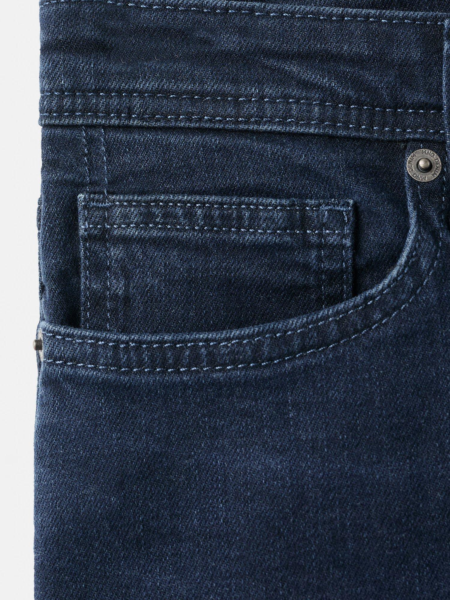 Product image 8 of 8, which shows Mango Jan Slim Fit Jeans, Mid Blue, 31