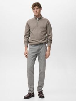 Mango Jan Slim Fit Jeans, Open Grey - view 2, Open Grey