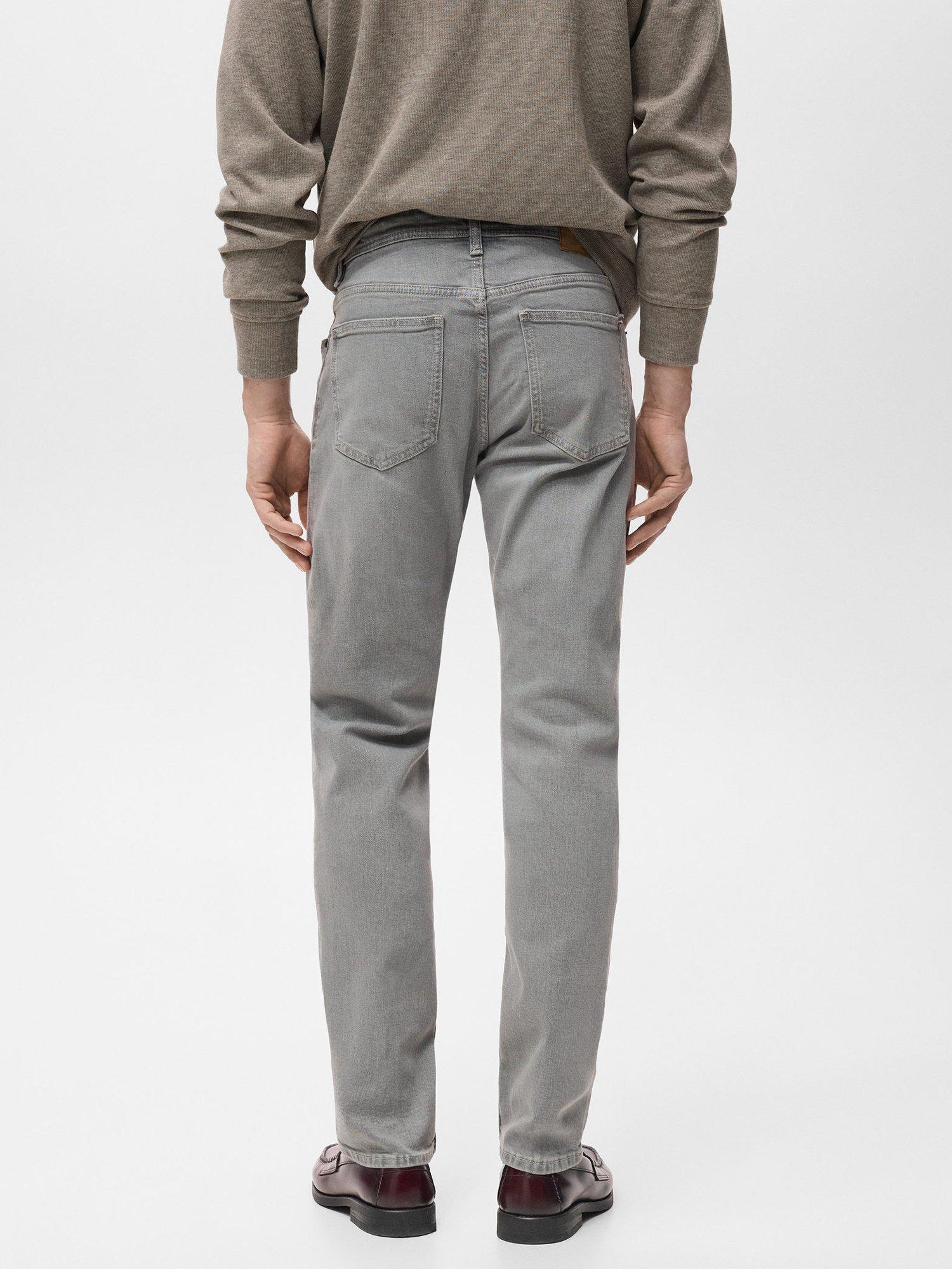 Product image 4 of 8, which shows Mango Jan Slim Fit Jeans, Open Grey, 29